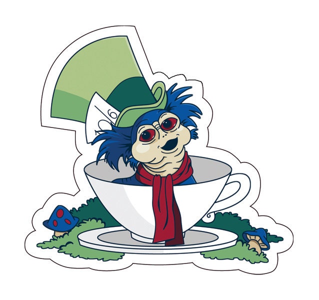 Individual Diecut A Nice Cup of Tea Vinyl Sticker