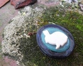 Rabbit Cameo Pin