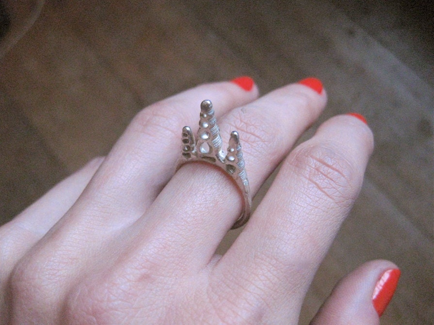 Stalagmite Shell Ring // Sterling Silver