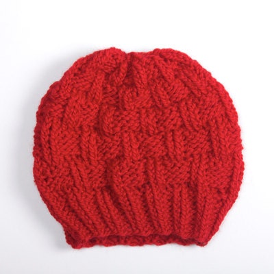 STONE MINI Cherry Hand Knit Wool Beanie