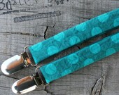 Teal polka dot little boy suspenders - ring bearer, photo prop, wedding