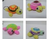 Amigurumi Soft Fancy Turtle Tortoise 2.5-3 " Stuffed Crochet Doll Knitting Wool Handmade Free Ship