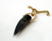 The Black Agate Tooth brooch