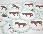 Shabby Chic Vintage Pony Stickers