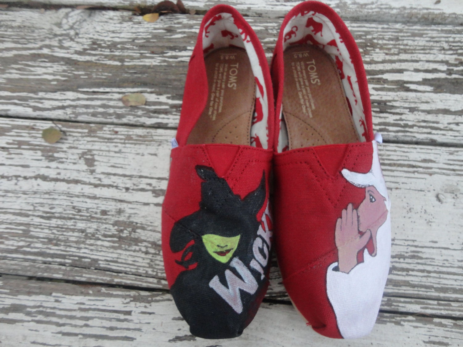Custom hand painted TOMS, Wicked Awesome