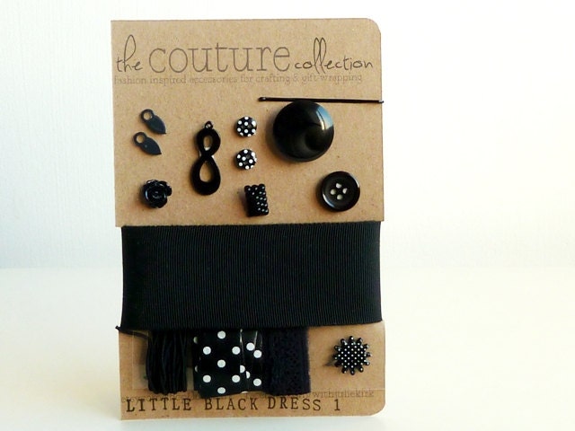 Little Black Dress 1 - The Couture Collection - embellishment kit