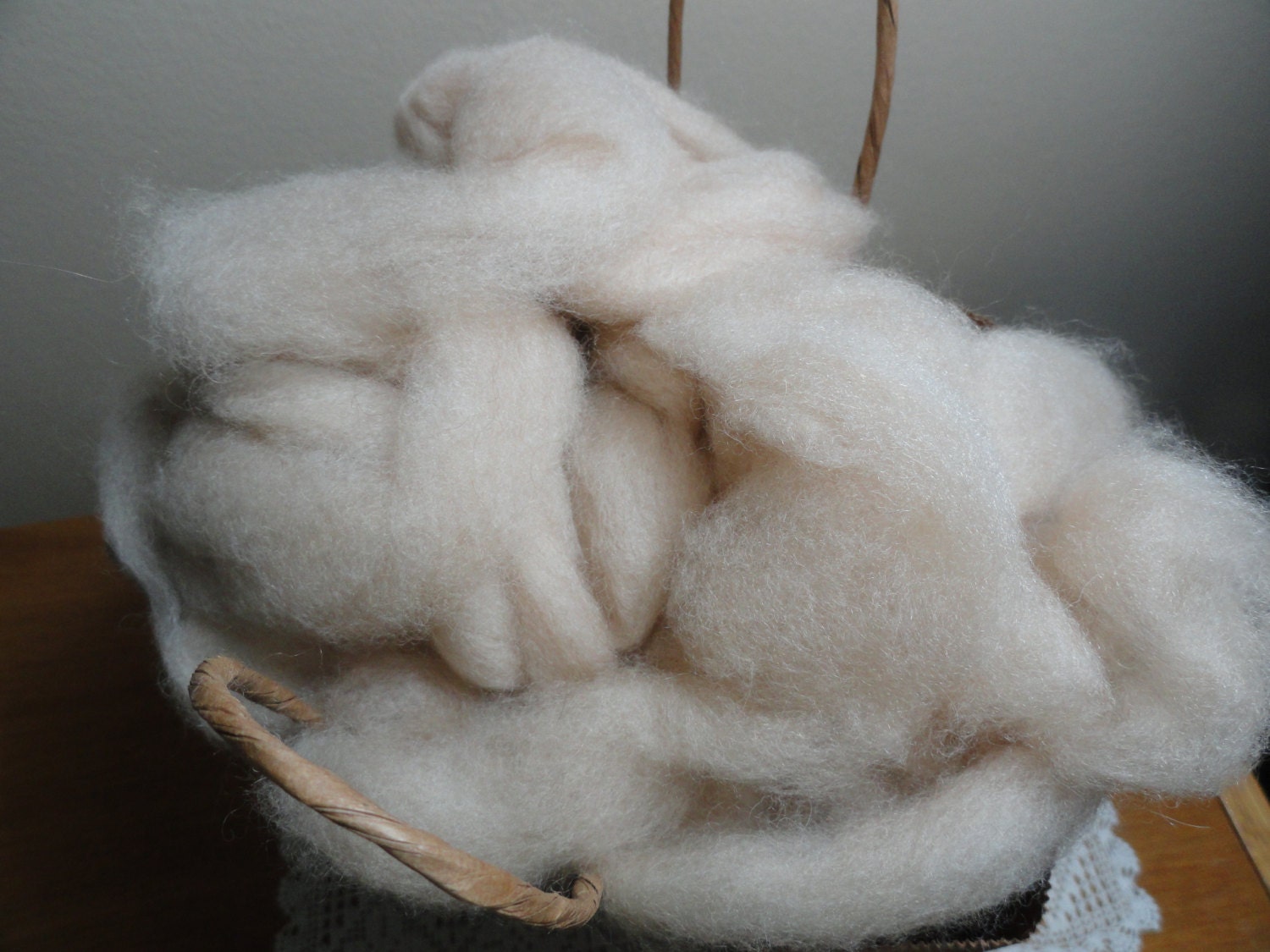 Royal Baby Light Fawn Alpaca Rovings