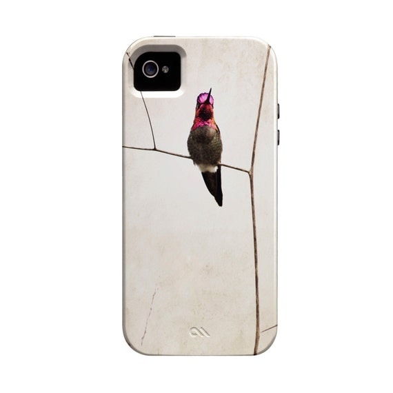 Hummingbird iPhone Case, iPhone 4 Case, Bird iphone 4 case, Cute iPhone Case, Bird iPhone Case, For Her, Under 35, Bird Lover