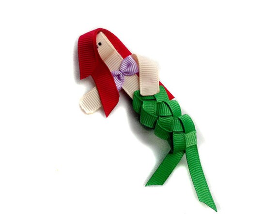 How To Make Ribbon Sculpture Mermaid | ribbon sculpture hair clip little mermaid sculptured by How To Make Ribbon Sculpture Mermaid | ribbon sculpture hair clip little mermaid sculptured by