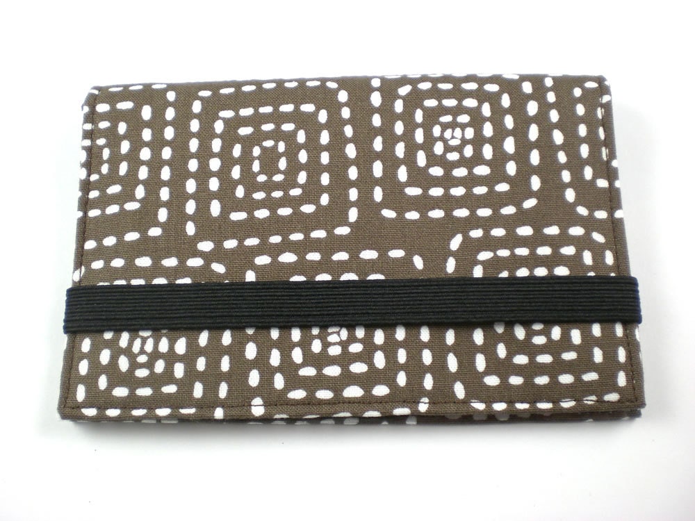 Medium Wallet - Stitch Square Stone