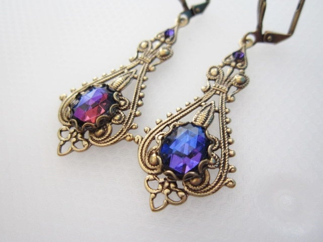 HANDMADE Bermuda Blue  Earrings