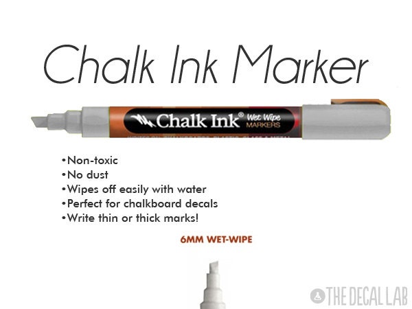 Chalk Ink Marker - White - Chalkboard Vinyl Wall Decals
