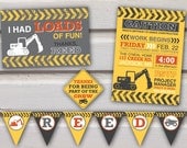 Digital Construction Birthday Party Pack