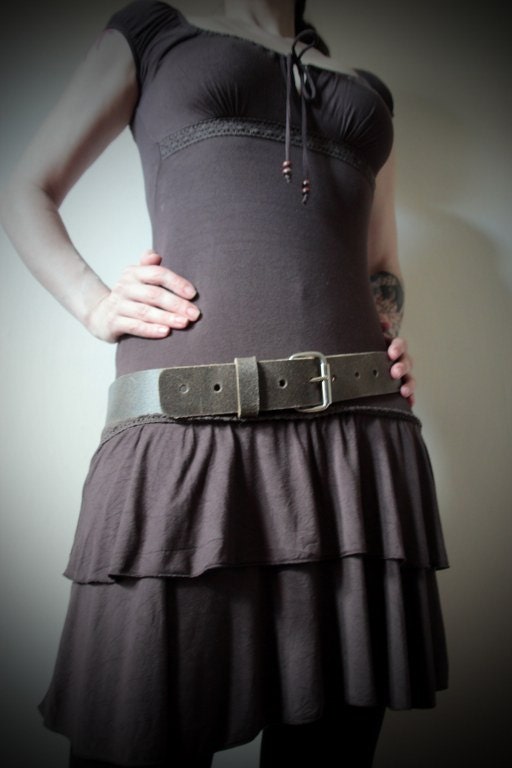 Unisex Real Leather Belt - Brown - steampunk - burning man - festivals, Please read Description for size