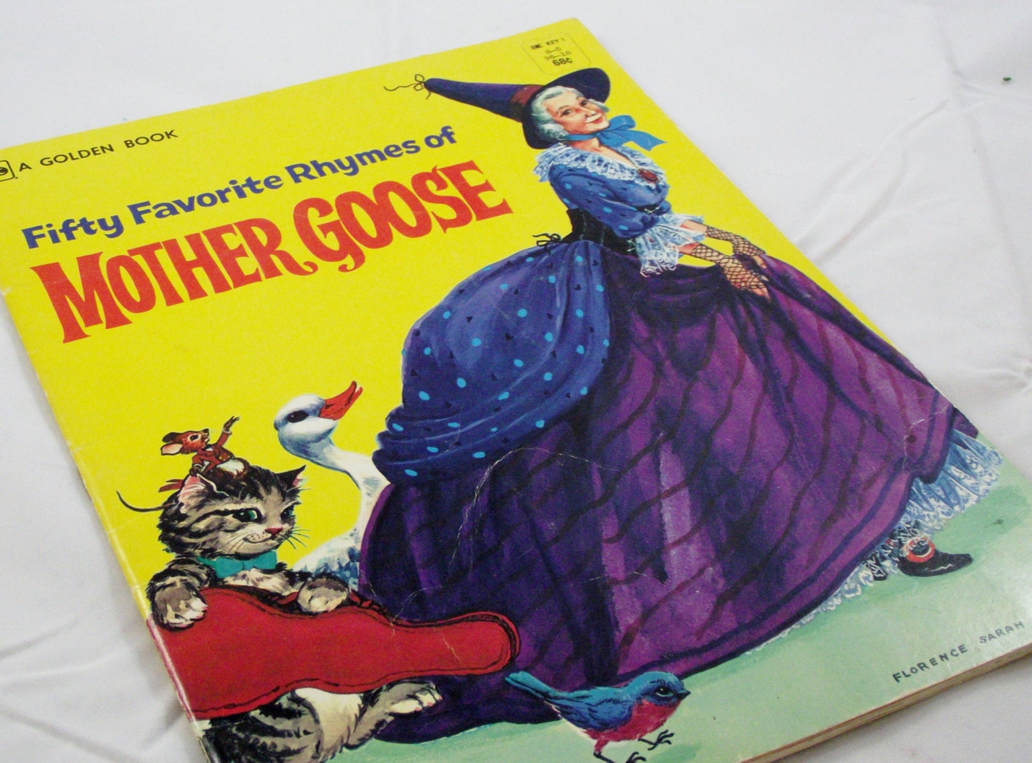 Mother Goose Nursery Rhymes Golden Book made in 1963 Children Vintage Retro  Antique  USA Home Decor