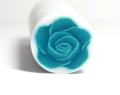 Polymer clay cane Turquoise millefiori ROSE cane