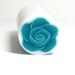 Polymer clay cane Turquoise millefiori ROSE cane