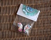 Hand Crocheted Butterfly Pin Brooch in Pastel Colors