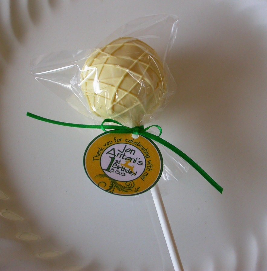 John Deere Birthday Favor Tags for cake pops, lollipops and cookie favors - 1.5 inch custom personalized tags Il_570xn
