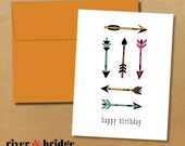 arrows // set of 4 folded cards