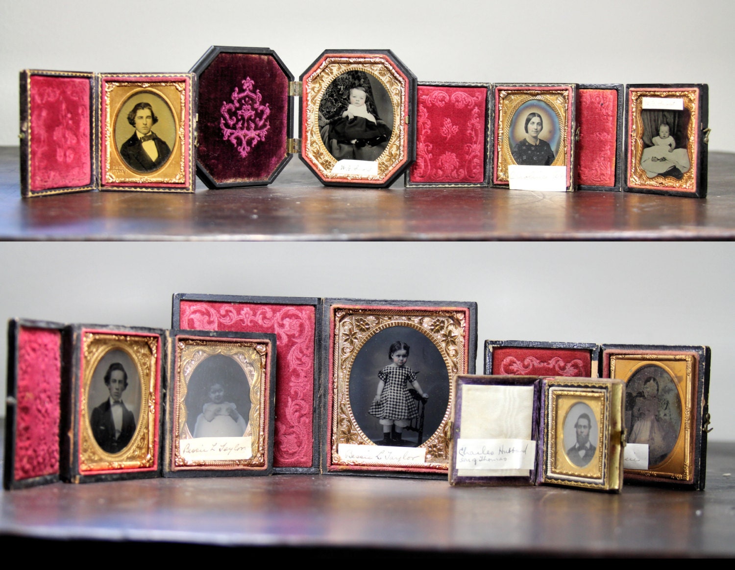 Lot of 29 Ambrotype Dag CDV Tintype Photos SNOW & ATWATER Family
