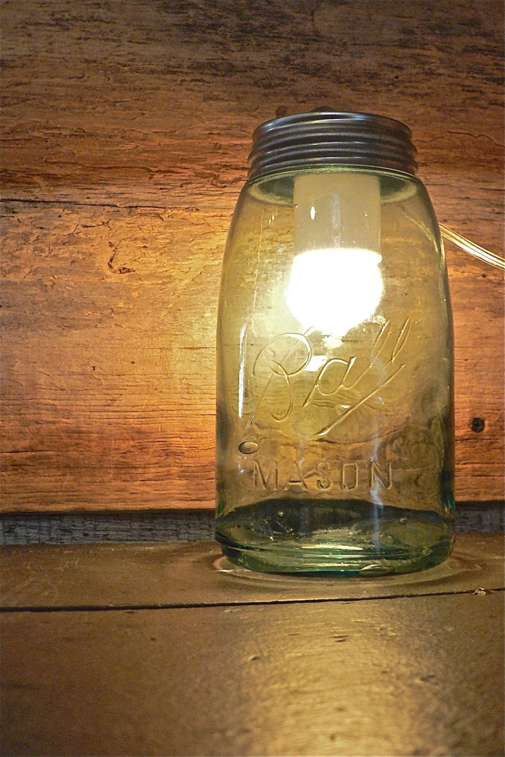 Vintage Ball Mason Jar Table Lamp