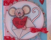 Valentine's Day Card --  Handmade Card  by Cynthia  --  3D  --  INSIDE & OUT