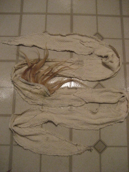 Extra Long Distressed Textured Hair Scarf