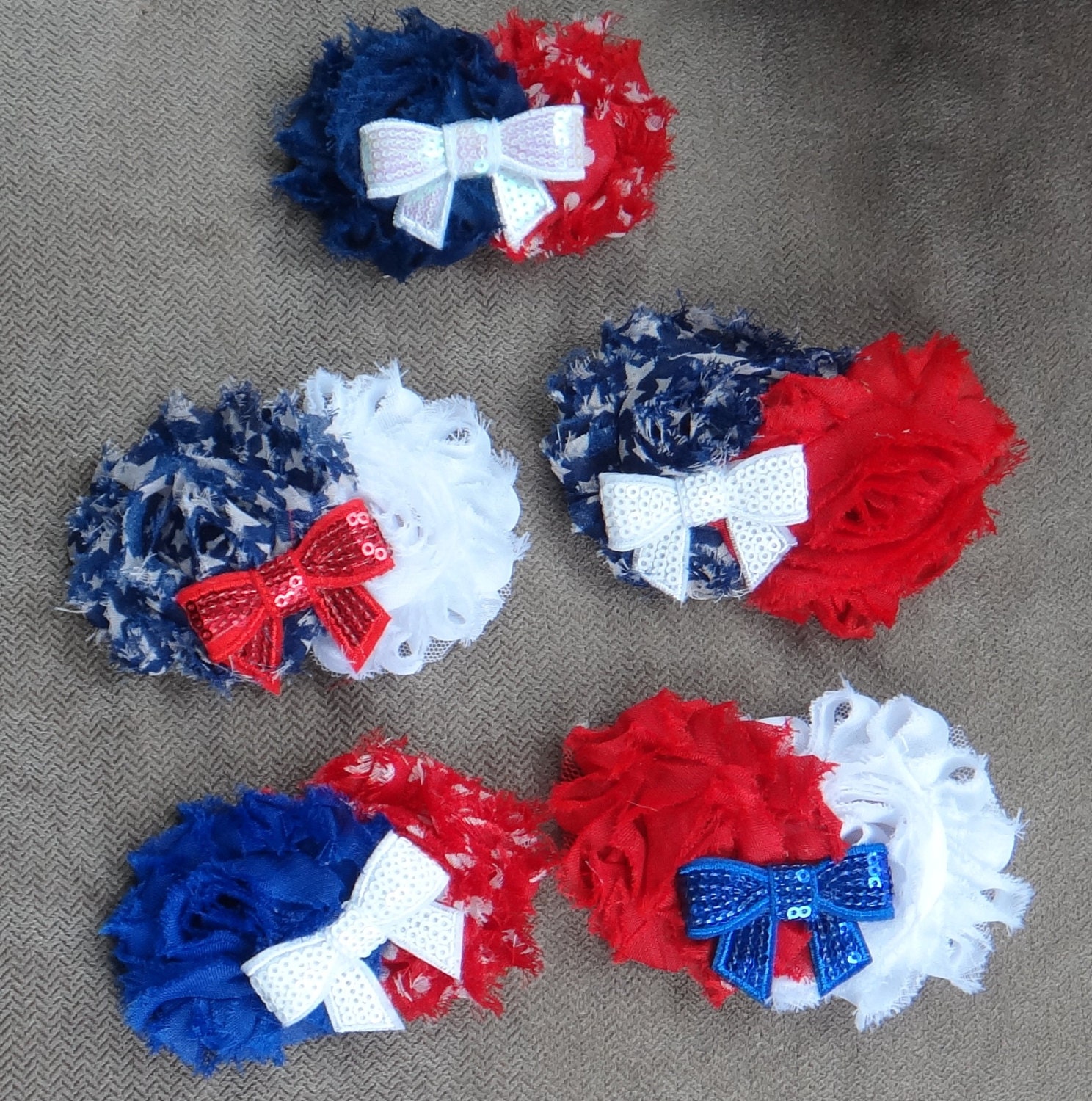 Patriotic Hair Clips (Choose your combination)