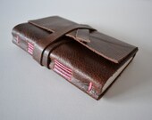 Leather Journal Sketchbook Chocolate Brown with blank pages