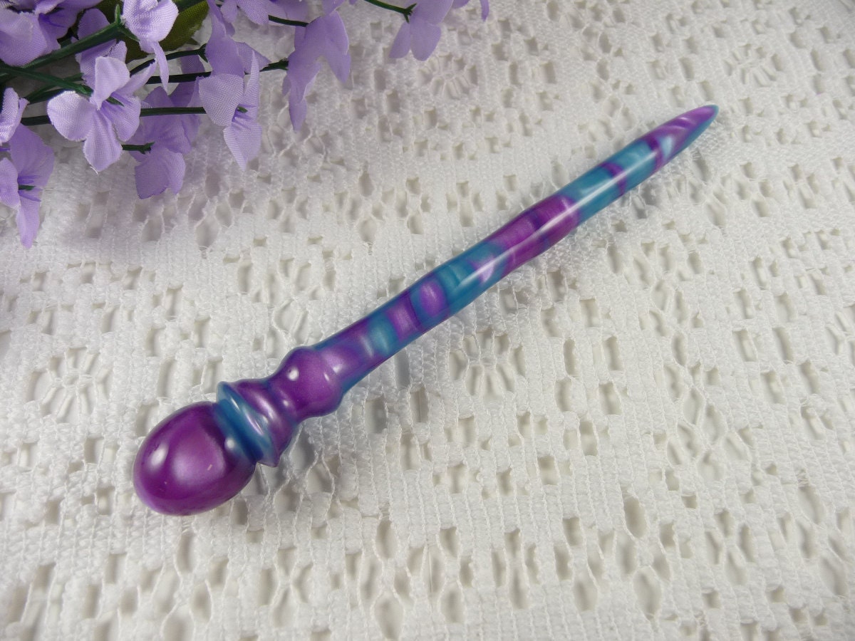 Hair Stick Orchid Sky Acrylic