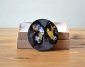 Swallowtail butterfly ceramic pin
