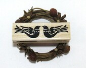Christmas Bird Stamps - Two Turtle Doves and a Partridge in a Pear Tree Stamps