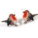 Red Robin Stud Earrings