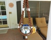 Spring into Spring Macrame Plant Hange Pattern (Chocholate Chip)
