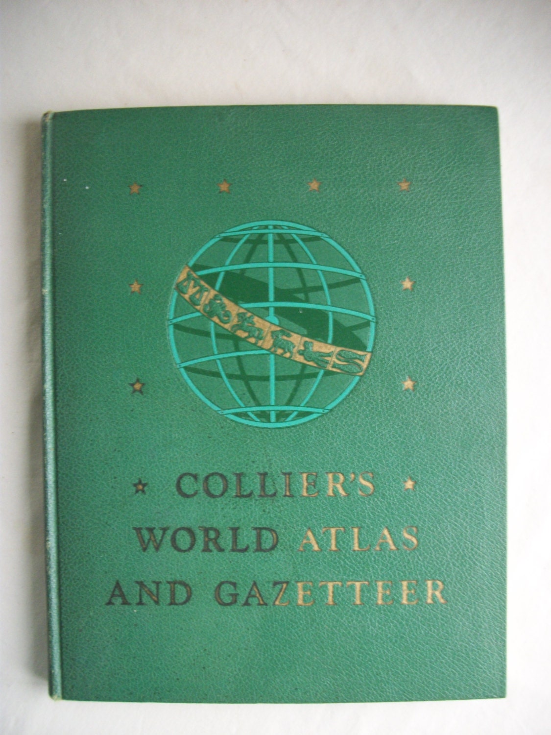 Vintage Collier's World Atlas and Gazetteer 1947