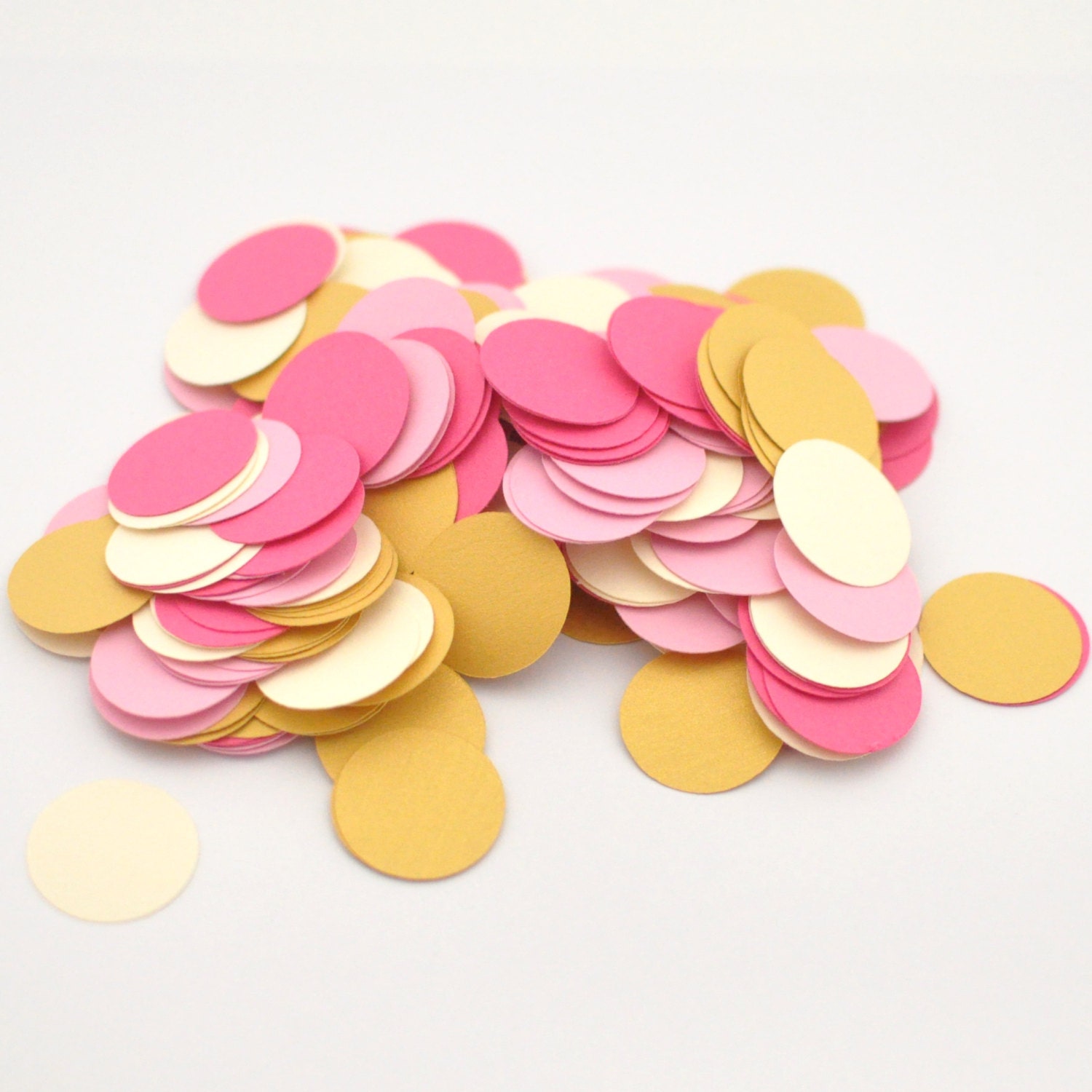 Pink and Gold Wedding Confetti - Decoration - Girl's Birthday Decor - Bridal Shower