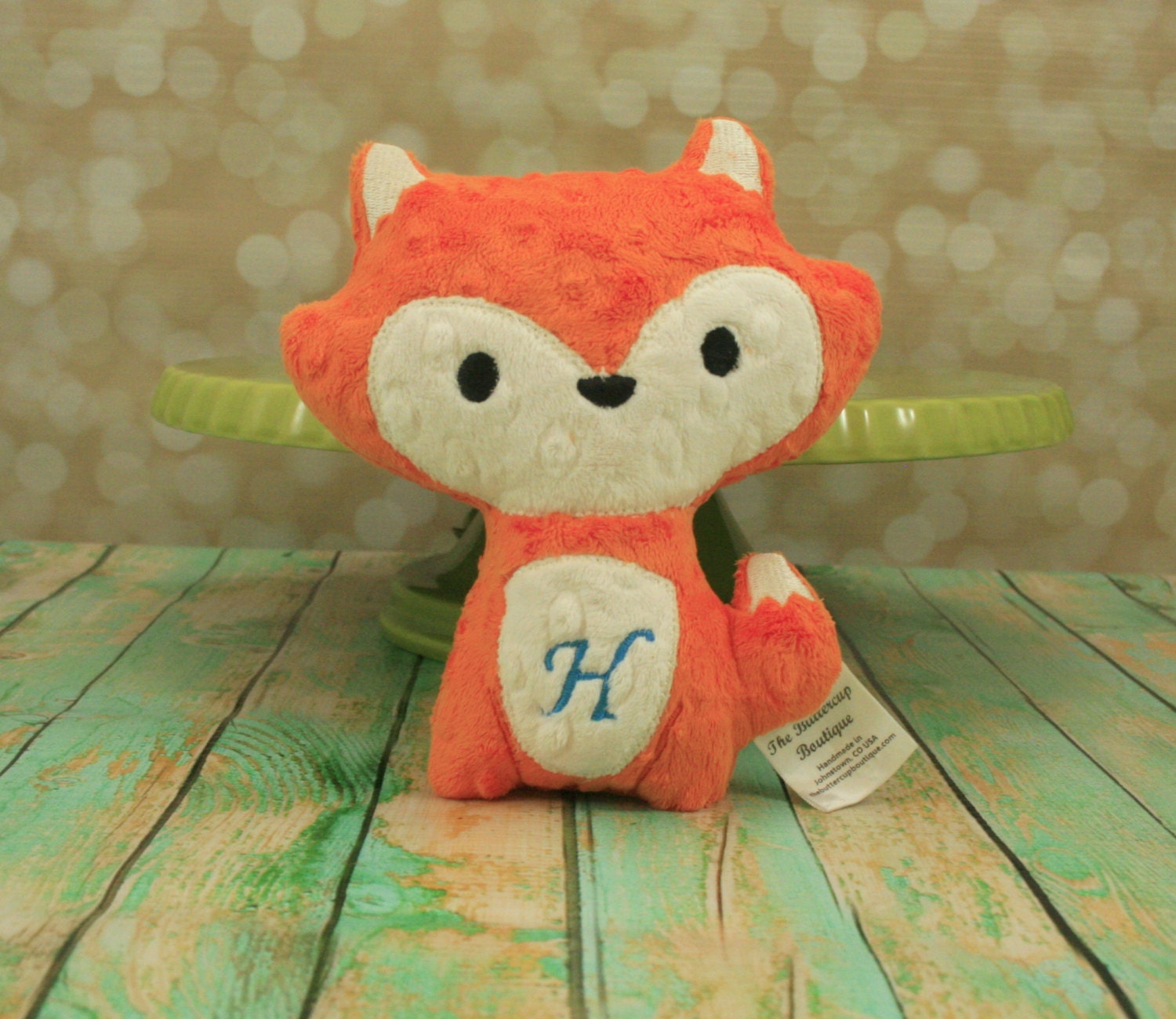 Fox Stuffed Animal - Personalized  plush, softie, stuffed  toy - Choose from 30 Color Options