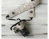 ruched camera strap cover - winter icicles