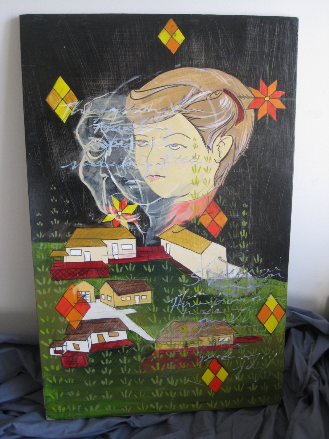 Home Away From Home - Folk Style Painting