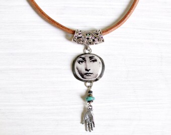 Mind no.2. Necklace . Curiosities Collection . by Mad Tea Garden