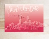 Your City Skyline - Save the Date Postcard (Design Fee)