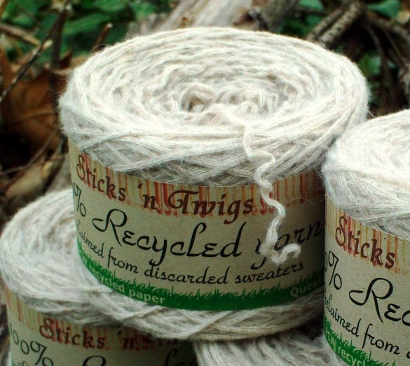RECYCLED YARN - Duststorm - lambswool/angora blend - sport weight