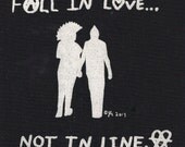 Fall in Love Punk Patch