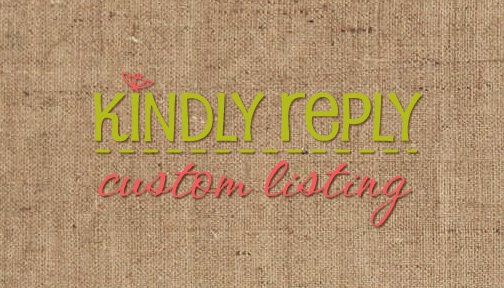 RESERVED LISTING for Patti Lenkov