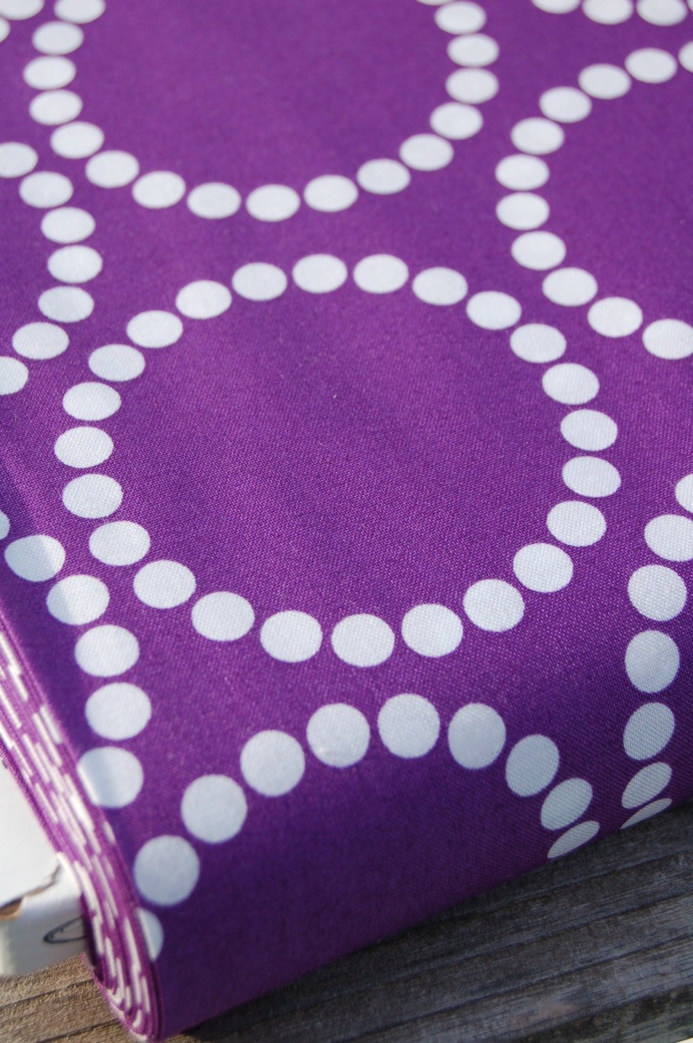 SALE-One Yard of Pearl Bracelets from Lizzy House for Andover Fabrics- Grape Jelly