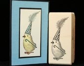 picture show rubber stamp "little party chick"