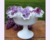 Fenton Silver Crest Compote - Wedding Centerpiece