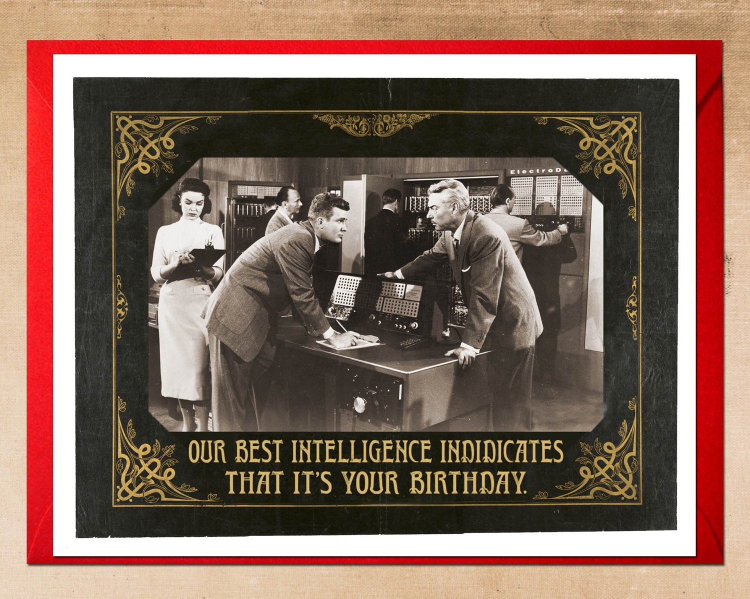 Our Best Intelligence Birthday Card