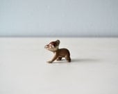 Vintage Koala Figurine, Tiny Koala Bear Figure, Cute Australian Animal, Glazed Ceramic Brown Zoo Statue